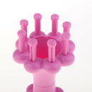 Double Head pink color Peg Weaving Knitting Machine Wool Yarn Crafts Braiding