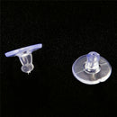 50x Heavy Duty Rubber Earring Backs Sleeves Holders Stopper Soft Nut Silicone M&