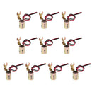 10 Pieces BAY15D LED Bulb Light Double Contact Socket Wire Connectors