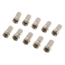 10Pieces Twist On F Connector Screw On Type RG6 For Satellite TV Coax Cables