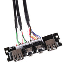 1Pc computer front panel usb 2.0 audio port cable motherboard connection cabl FT