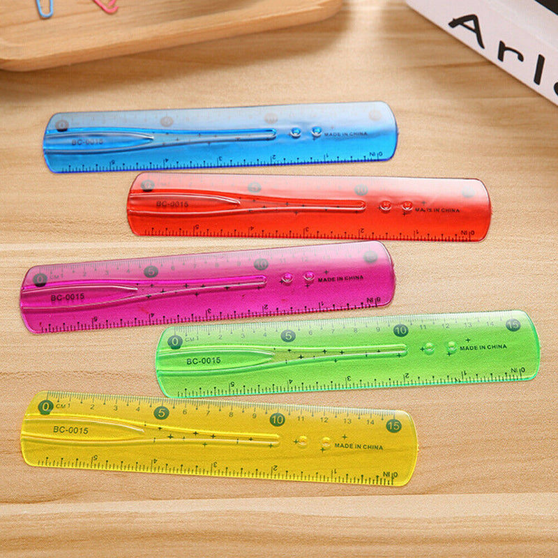 Soft Ruler Flexible Ruler Tape Measure 15cm Straight Ruler Office School SupplSE