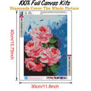 5D DIY Full Round Diamond Painting Flower Rhinestones Cross Stitch (B964)