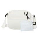 Women PVC Jelly Transparent Mini Shoulder Bag Girl Zipper Messenger Handbag