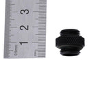 G1/4 Dual External Thread Hose Connector for PC Water Cooling System(Black)