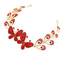 Wedding Crystal Butterfly Crown Tiara Headband Hair Accessories