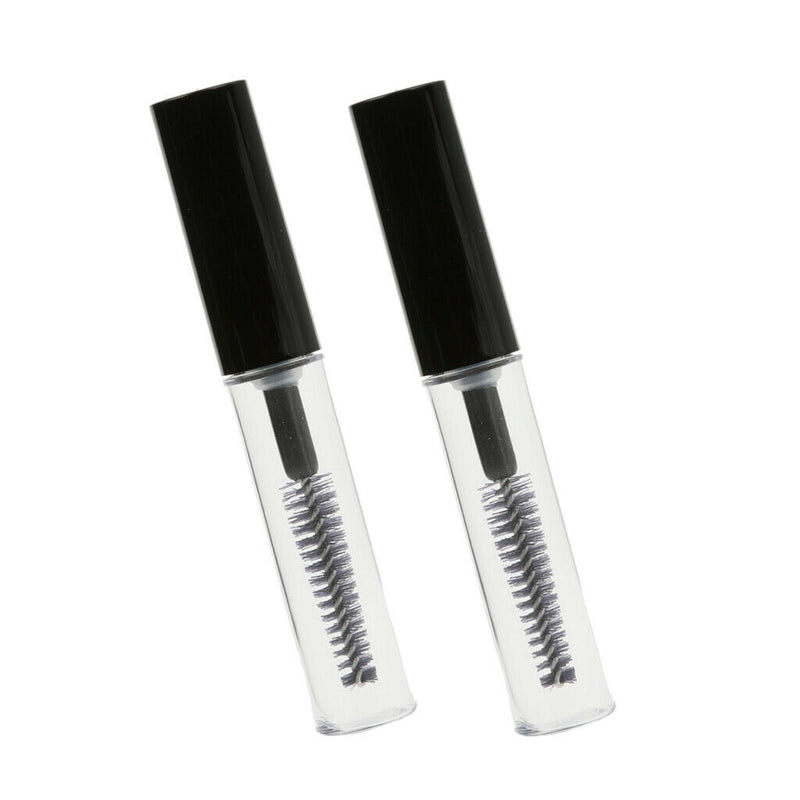 2 Pack Portable Empty Plastic Eyelash Mascara Bottle Lip Tint Tube Container