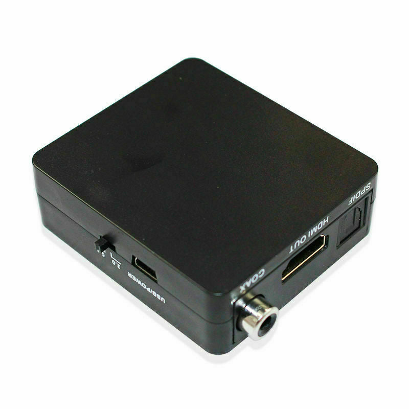 HDMI Audio extractor Splitter to 5.1 with Converter Stereo SPDIF + Cable TOSLINK