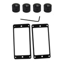 Guitar Humbucker Pickup Surround Rings&Dome Knobs for Electric Guitar Bass