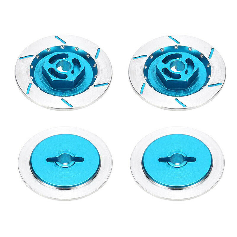 4PCS Aluminum Alloy Brake Disc Wheel Rim Box Metal Hex Adapter 12MM for RC 1E5Y5