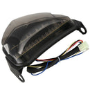 Motorcycle Smoke LED Tail Light Brake Turn Signal Red Yellow for 2004-2005