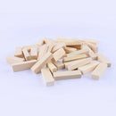 50pcs Wooden Dominoes Wood Rectangle Blocks for Art Crafts & DIY Projects