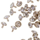 50x Crystal Rivets Studs Buttons for Bracelet Bag Leather Craft 7mm
