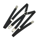 Men X Back Suspender Adjustable Strap Non-slip 4 Clips Trousers Pants Braces