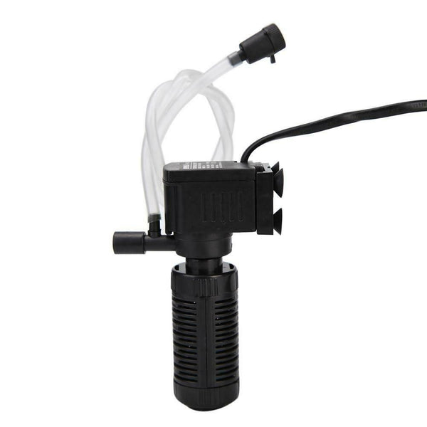 Fish Tank Filter Aquarium Water Filtration Air Oxygen Submersible Pump (2W)