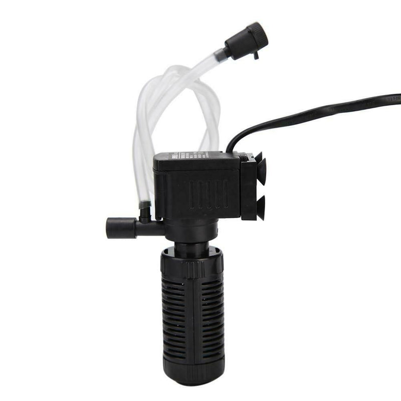 Fish Tank Filter Aquarium Water Filtration Air Oxygen Submersible Pump (2W)