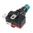 12V DC LED Light Illuminated Green Round Momentary Push Button Switch 1 NO  N5I2
