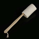 37cm Natural Loofah Shower Bath Back Brush Long Wooden Handle Body Cleaning Tool