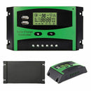 30A 12V 24V Solar Controller LCD Function Dual USB 5VDC Output Solar cells  B3T1