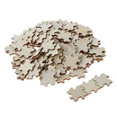 100 pieces wooden blank puzzle jigsaw kids doodle crafts toys education prop
