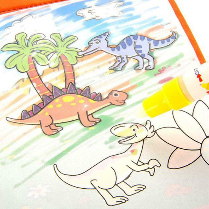 Colorful Drawing Cloth Book Kids Puzzle Water Painting Animal Story Book