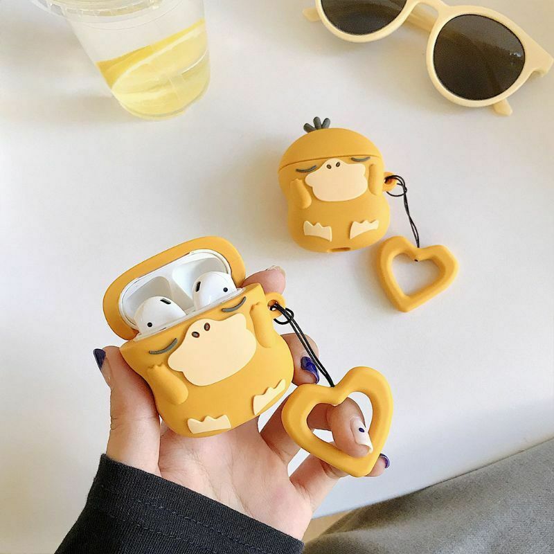 Silicone Cartoon Fairy Duck Pattern Protective Case Shockproof Cover for Airpods