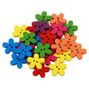 50pcs Wooden Buttons Sewing Scrapbooking Craft Random Color T5B1