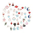 60Pcs Wholesale Mixed Enamel Pendants Charms Craft DIY Jewelry Making Findin3C