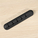 Portable Silicone Self-Sticking Desk USB Cable Winder Organizer Storage Clip