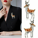 New Cute Women Animal Pins Buckle Clip Enamel Elk Deer Brooches Pin Xmas Jewelry