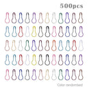 500pcs/pack Gourd Safety Pins Metal Clips Knitting Stitch Marker Tag Pins Kit