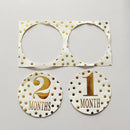 12pcs Newborn Baby Monthly Stickers Pregnant Milestone Memory Photo Props A