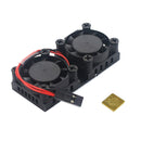 Cooling Fan Heatsink Dual Fan Cooling Kit for  3B/2B/B+, 7000rpm
