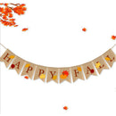Happy Fall Banner Leaf Bunting Hanging Home Fireplace Mantel Party Supplies