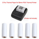 5PCS 57x30mm Thermal Receipt Paper Roll For Mobile POS 58mm Thermal Printer  Kw