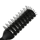 (Pack 2) 7.7'' Plastic Black Handle Ribs Hair Comb Brushes, Hair Comb for