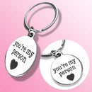 Funny Creative You Are My Person Keychain Letter Keyring Keychain DIY Men's Gift