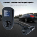 Bluetooth 5.0 Car FM Transmitter Handsfree Kit Wireless MP3 Player USB Charger