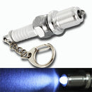 Casual Fashion LED Key Chain Spark Plug Key Chain Keychain Car Parts Keyring MO