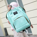Women Mummy Maternity Travel Backpacks Baby Nursing Handbags (Light Blue) A