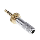 High Quality 3.5mm Stereo Screw Lock Male Conductor Connector Replacement for