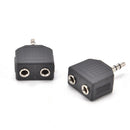 2X Audio 3.5mm Jack Male to Double AUX Female Headphone Y Splitters Adapters ES