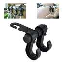 1X Convenient Car Auto Truck Back Seat Back Headrest Double Hooks Hanger for Bag