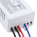 2 Port ON/OFF 220V Lamp Light Digital Wireless Wall Remote Control Switch R