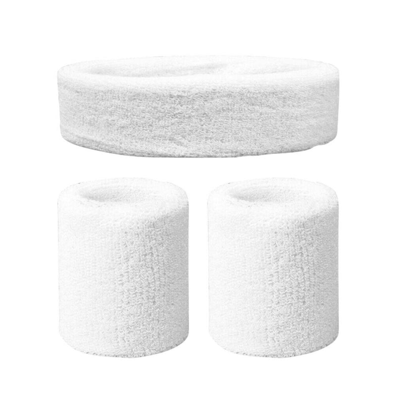 9x Fitness Gym Exercise Basketball Sweatband Set Lightweight Wristband Headband