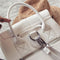 Fashionable Women's Pull-Rope Pu Leather Backpack Belt Decoration Schoolbag J9M1