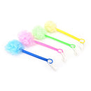 1x long handled plastic body bath shower back brush scrubber skin cleaning SP
