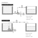 Submersible Pump(800L/H, 19W), Ultra Quiet Water Pump with High Lift, Fountain