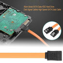 40cm SATA HDD Hard Drive Optical Drive Double Chip Data Cable with Buckle