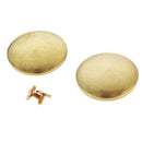 10 Sets Brass Button Studs Nail Cap Rivets Leather Crafts Soild Brass Button